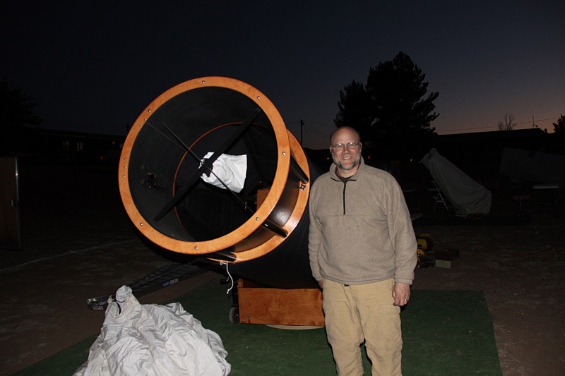 Dave Tosteson and his 32" dob