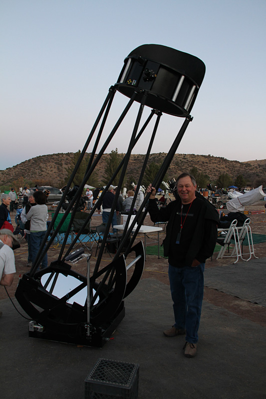 Jimi Lowrey with 'Black Betty', his 28" travel scope which won this year's ATM award